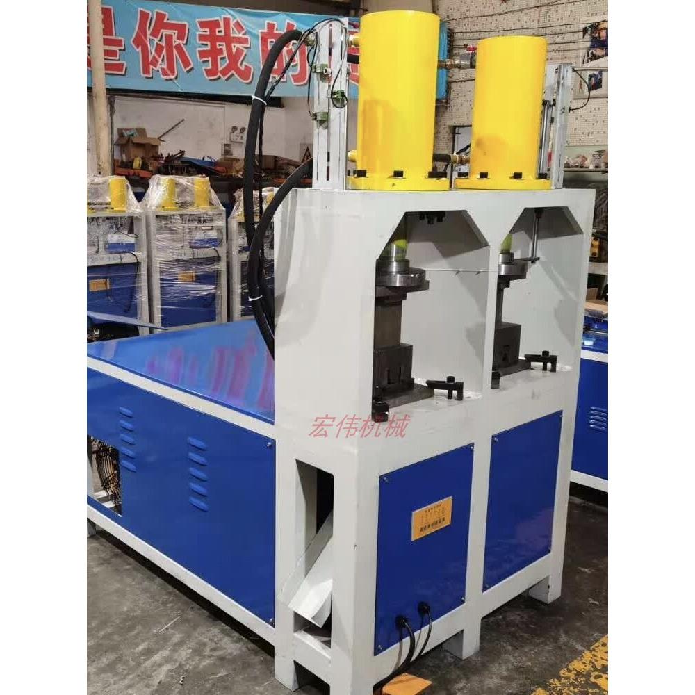 电动液压冲孔机不锈钢角铁角钢坡口钢方管防盗网圆管冲孔机切割多
