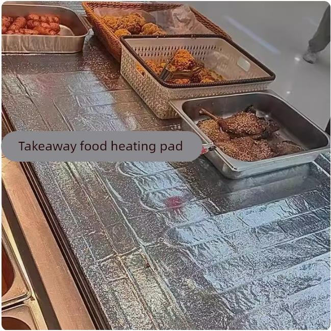 商用餐饮保温垫加热板冬季饭店餐盘发热台面摊位快餐热菜恒温熟食