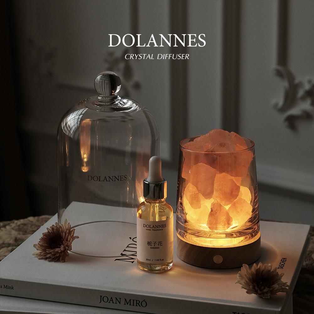 DOLANNES无火晶石香薰礼盒高级感扩香石栀子花白茶生日礼物