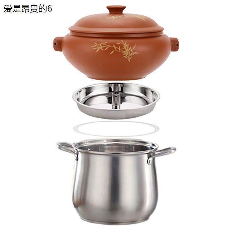 汽锅鸡汽锅家用蒸汽锅套餐紫陶云南汽锅陶瓷砂锅商用气锅底锅蒸盘