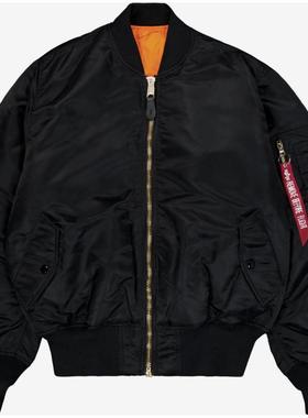 代购Alpha Industries阿尔法工业男士夹克保暖防风黑色加绒春秋