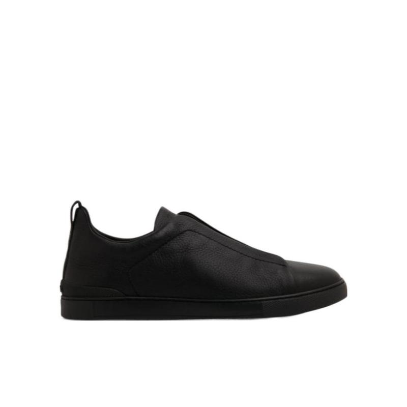 Zegna/杰尼亚男款跑步鞋圆头低帮系带徽标休闲运动鞋