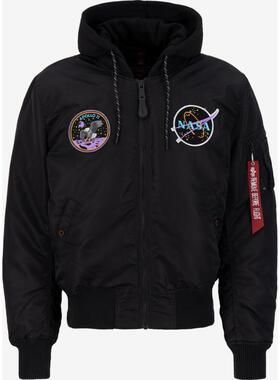 代购Alpha Industries阿尔法工业男士夹克保暖防风黑色加绒春秋