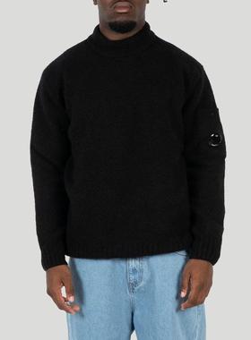 代购CPCOMPANY康柏力男士毛衣保暖舒适黑色厚实秋冬日常针织