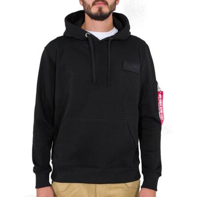 代购Alpha Industries阿尔法工业男士卫衣保暖舒适黑色棉质日常