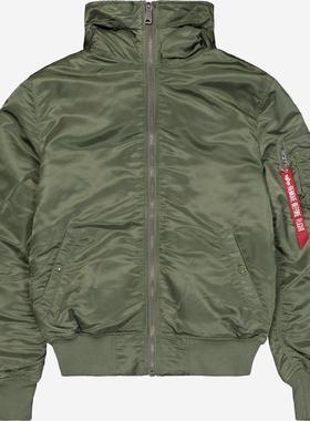 代购Alpha Industries阿尔法工业男士夹克保暖防风军绿尼龙春秋