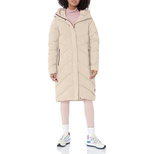 代购Jack wolfskin狼爪女士羽绒服防水防风保暖棉服连帽中长款外