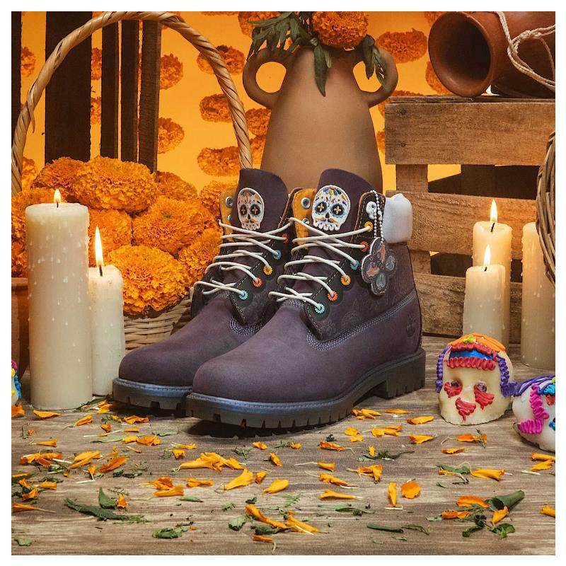 代购Timberland Dia de Muertos Boots亡灵节 限量版 防水保暖户