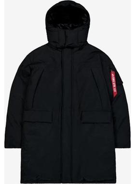 代购Alpha Industries阿尔法工业男士羽绒保暖防寒黑色加厚冬季