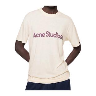 海外代购Acne Studios男士运动T恤吸汗透气棉混纺粘胶纤维