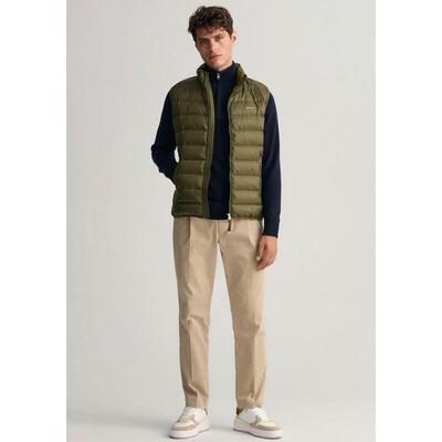 代购GANT甘特男士马甲保暖轻薄单色日常通勤背心爆款休闲