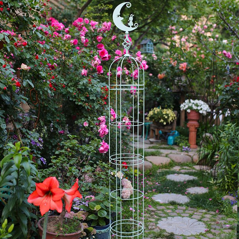 铁艺花架月季蔷薇铁线莲爬藤架鸟笼庭院户外花架户外网格藤蔓花架