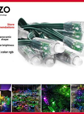 热卖LED灯串全彩12MM发光字冲孔招牌5v灌胶防水WS2811外露12v工程