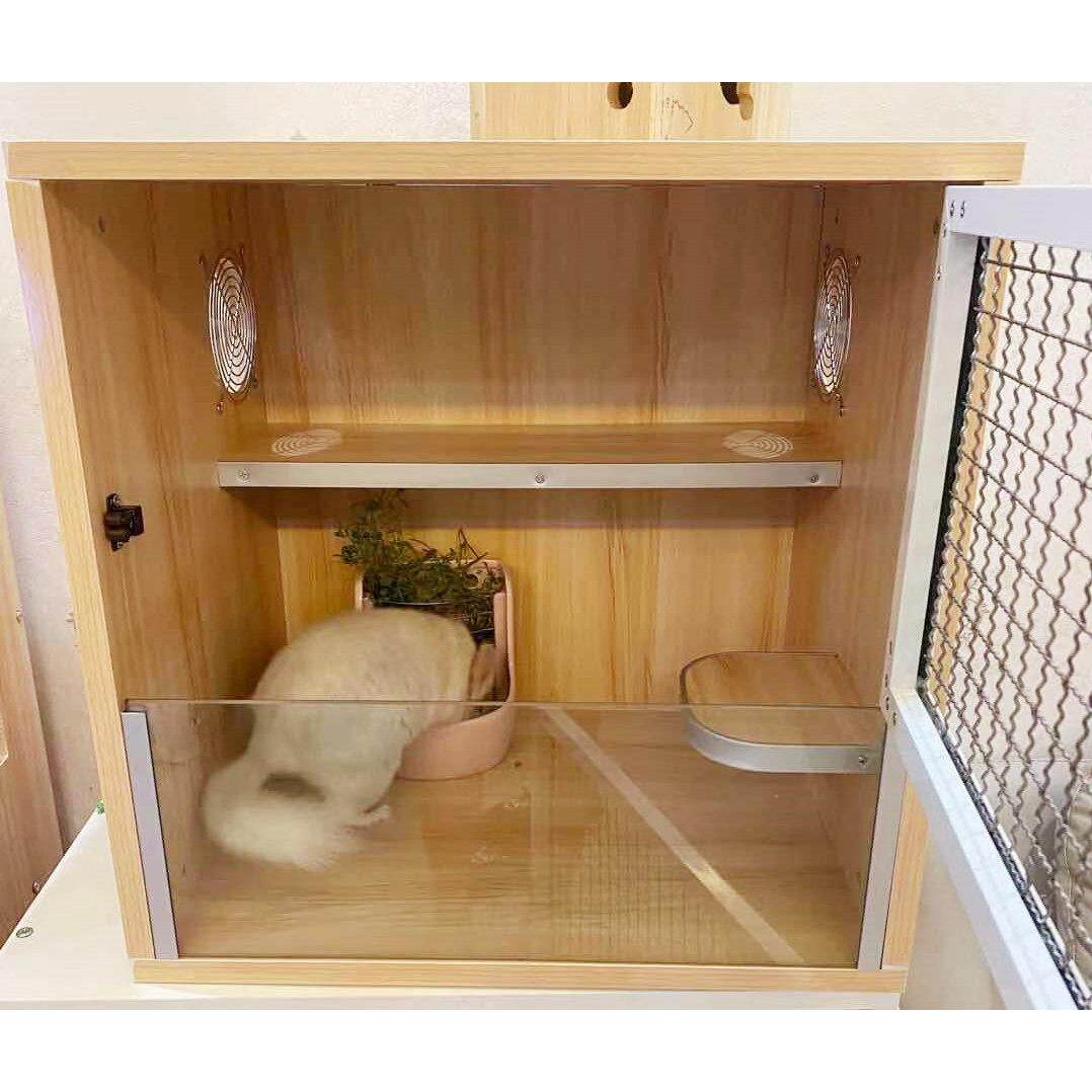 龙猫笼子龙猫实木生态板龙猫别墅宠物用品相亲笼育婴笼繁殖笼包邮