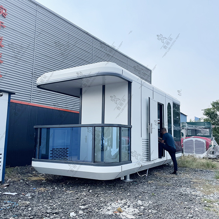 网红拍照打卡苹果舱可移动式全景星空房屋不占土地用地指标