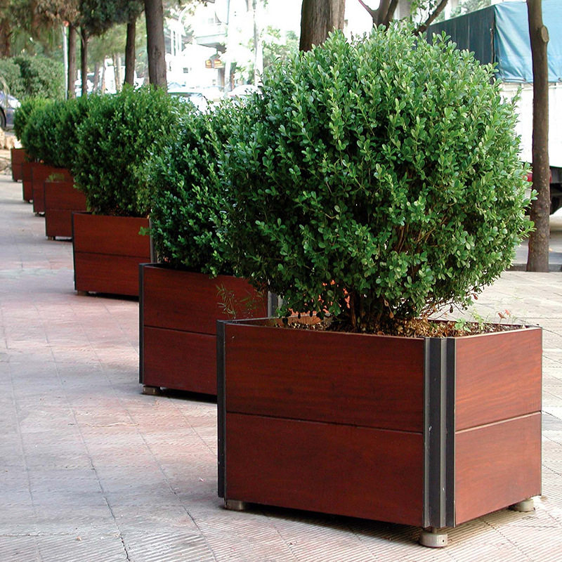 市政花箱道路隔离花箱户外防腐木花盆园林景观落地式花槽,商业/办公家具,花坛/花箱,淘宝优惠券,粉丝福利购,淘宝优惠卷
