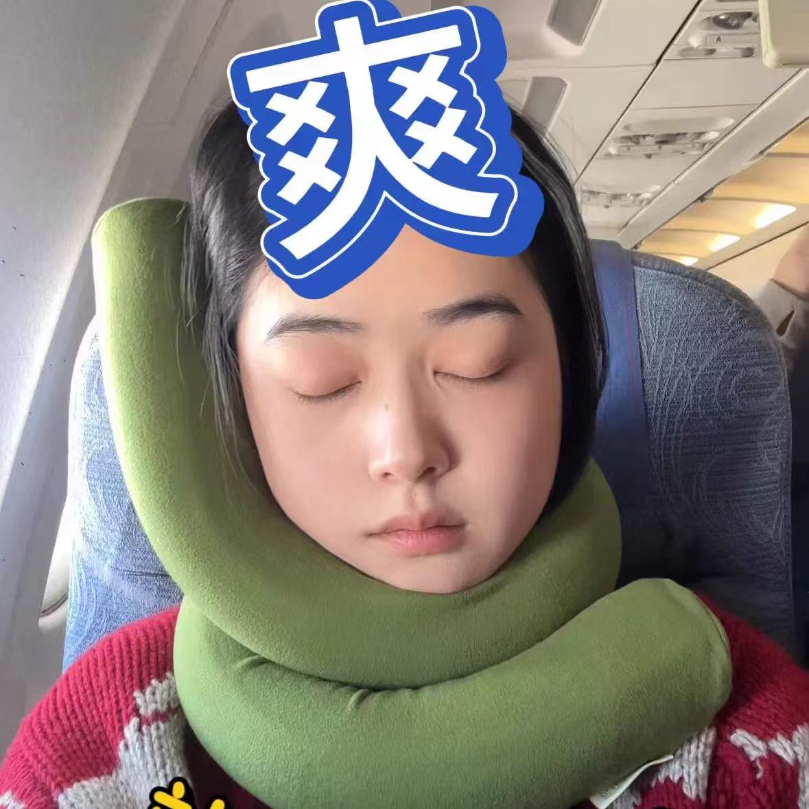 百变折叠u型枕长途旅行随意折叠头部承托靠枕女生车载便携护颈枕