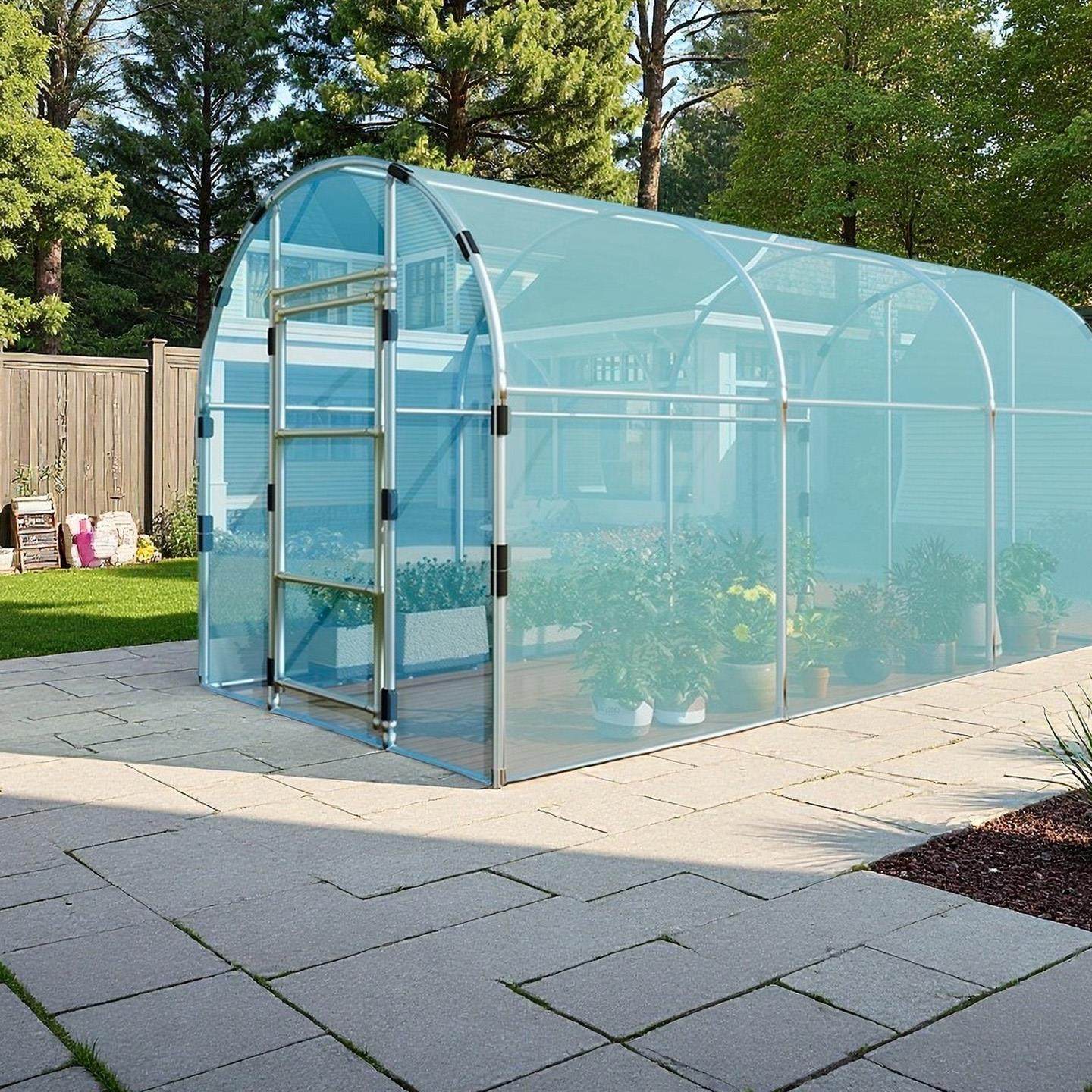 院子遮阳挡风温室大棚花房小花暖房家用骨架钢管保温多肉保温花棚