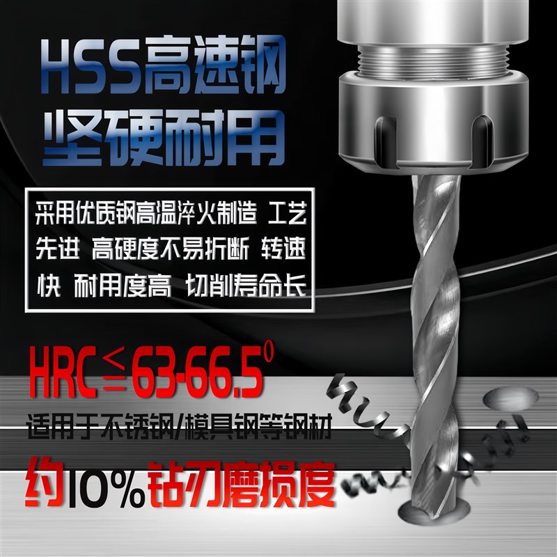 正品上工加长锥柄钻头HSS高速钢麻花钻莫氏钻头钻床磁力钻深孔钻图片