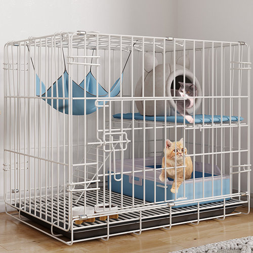 家用猫笼子 超大空间兔猫共用外出笼 可折叠便携带厕所宠物别墅