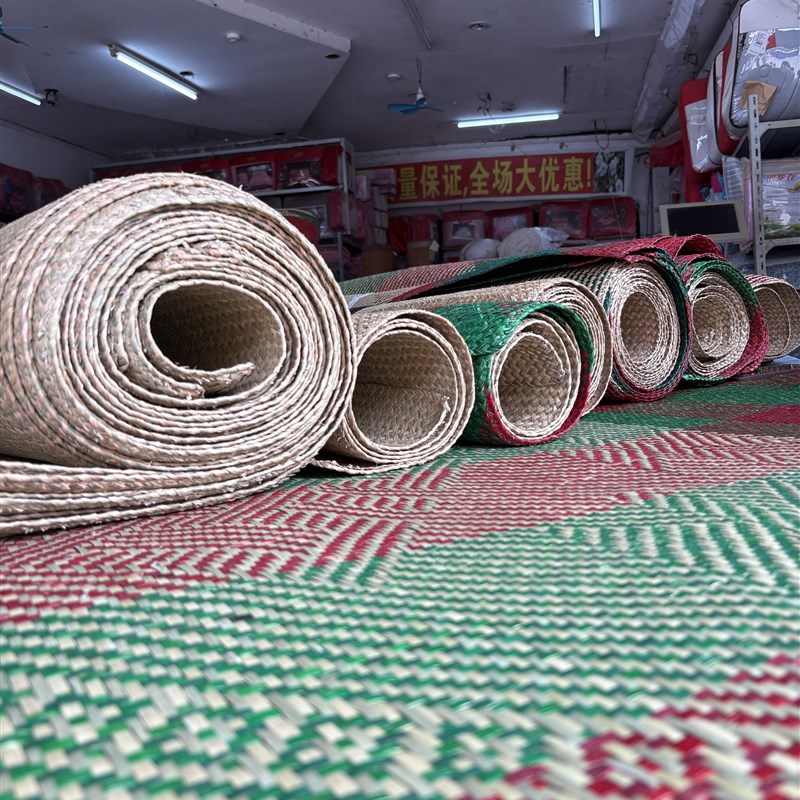 纯手工编织传统草席可折叠草席老式蒲NS席优级广草天然草席花席