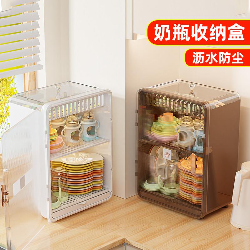 婴儿用品置物架多层收纳层架宝宝物品厨具餐具装奶瓶收纳箱专用