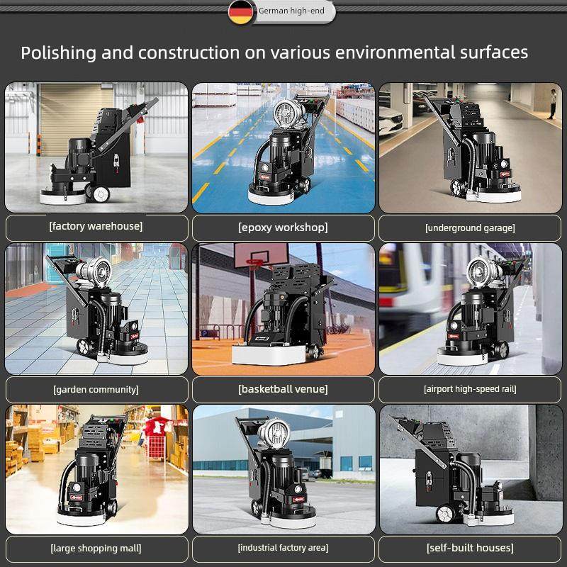 环氧地坪无尘研磨机混凝土水泥地坪研磨机水磨石固化除漆抛光机