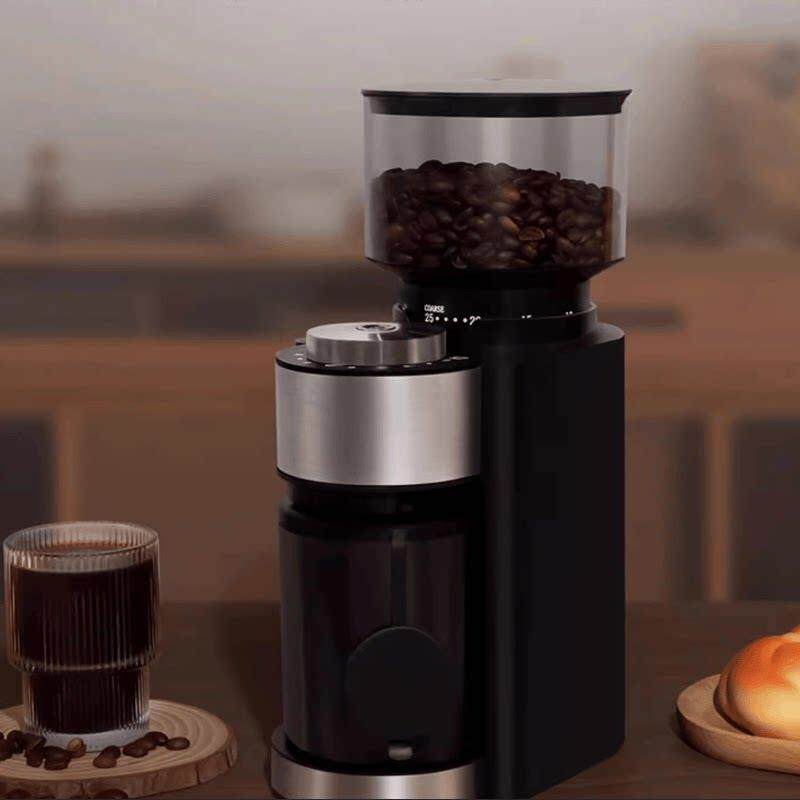 电动磨豆机咖啡豆研磨机一体机磨豆器小型家用意式磨豆机