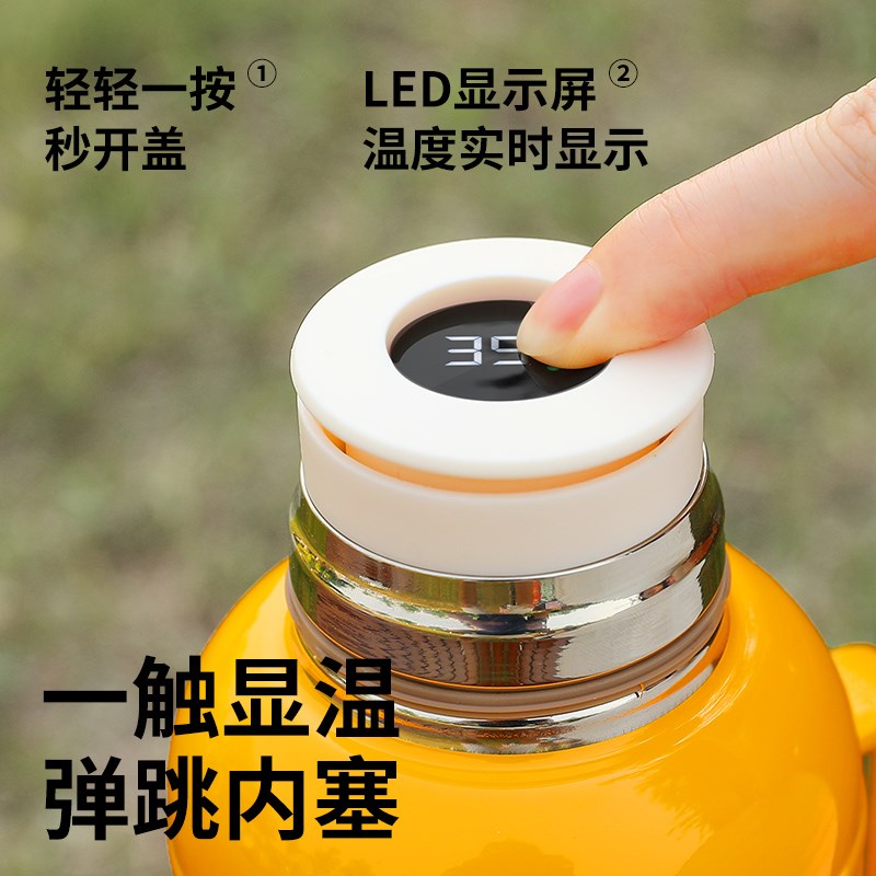 闷泡壶茶壶小钢炮杯白茶茶水分离保温泡茶壶316钢焖保温壶旅行杯