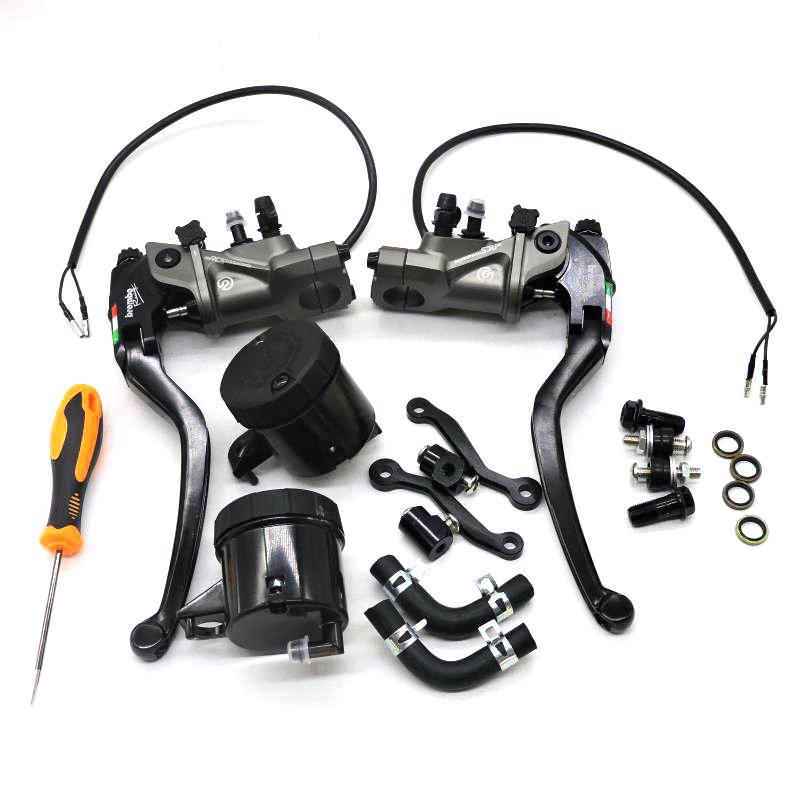 CBR600RR F5 1000RR CB400机车改装CNC煞车泵离合牛角 左右直推
