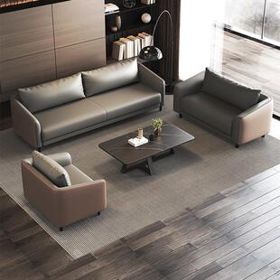 简约现代沙发办公室商务接待会客室办公沙发经理室休息沙发三人座