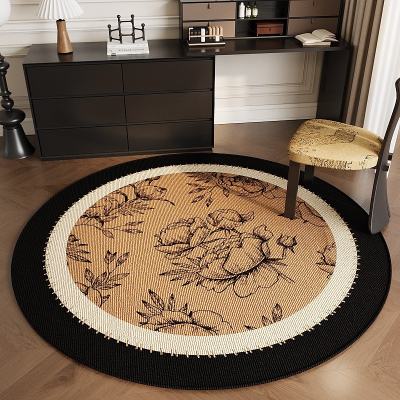 圆形客厅地毯书房衣橱沙发电脑椅地垫转椅地板保护垫卧室高级脚垫