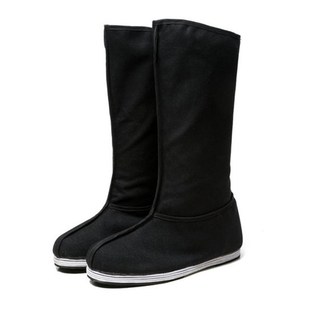 中国风汉服古代男士 靴子朝靴侠客官兵演出布靴女 官靴千层底古装