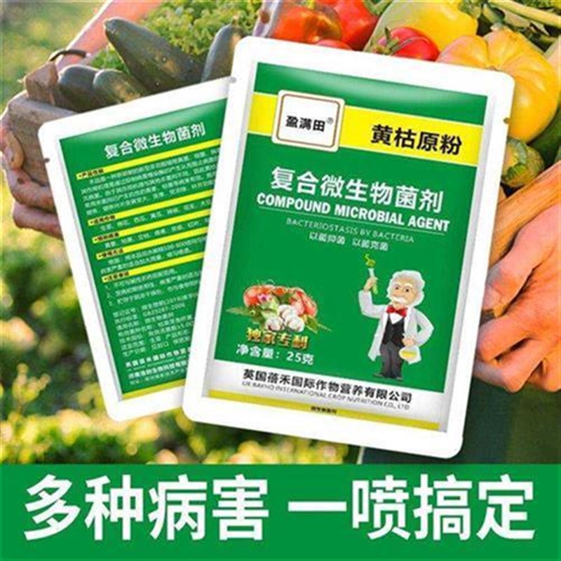 黄枯源粉复合微生物菌剂农用新型杀菌剂叶面肥枯萎立枯炭疽