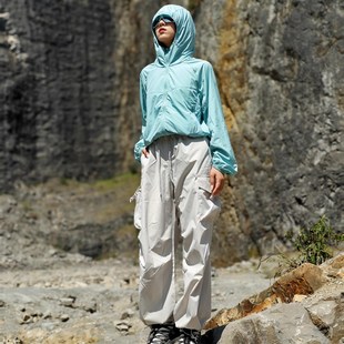 女 徒步束脚宽松休闲裤 宇宙田野户外速干轻薄透气伞兵裤 防泼水长裤