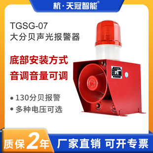防水警报器220V TGSG 07工业声光报警器行车 港口码 头钢厂底部安装