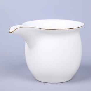 匀杯功夫茶具配件家用公道壶 公道杯陶瓷茶海分茶器过滤带茶漏套装