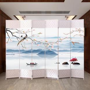 饰遮挡家用山水 简约现代屏风隔断客厅折叠移动推拉办公室入户门装