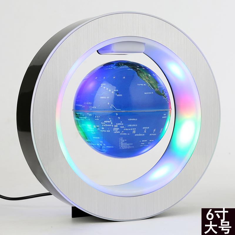 磁悬浮地球仪6寸创意实用 家居书房装饰摆件生日礼物伴手礼工艺品