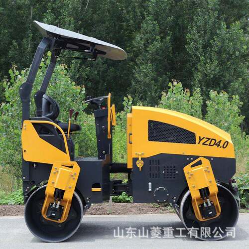 吨座驾式压4双钢轮路机道城乡路修补路基压实机 工程YDY小型压路