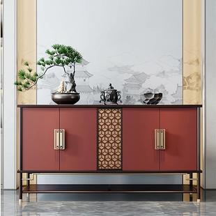 复古装 新中式 饰柜入户简约实木玄关柜门厅柜酒店会所餐边柜储物柜