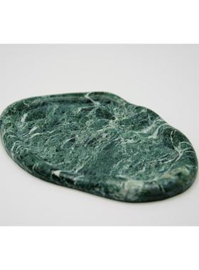 大理石托盘卫生间洗手台收纳盘酒店民宿洗漱台摆件新中式轻奢托盘