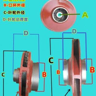 管道泵叶轮 7.5KW 15KW 增压泵水叶 清水离心泵叶片 4KW 3KW 11KW