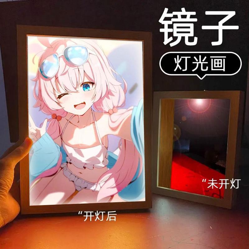 小鸟游星野碧蓝档案游戏周边小夜灯桌面摆件灯光画生日礼物男女生