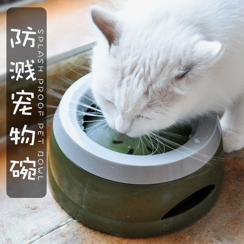 宠物水碗防滑防溅不湿嘴漂浮碗可车载悬浮饮水器防打翻猫咪饮水机