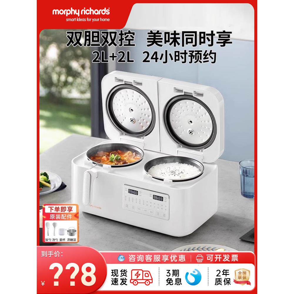 莫非双加仑电饭锅新型家用多功能小型电饭锅双合一压力锅2至4人