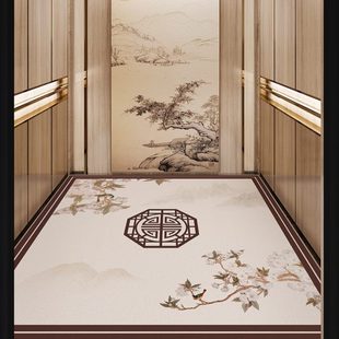 高端防滑垫子楼梯门口进门家用地毯可定制 电梯地垫轿厢专用新中式