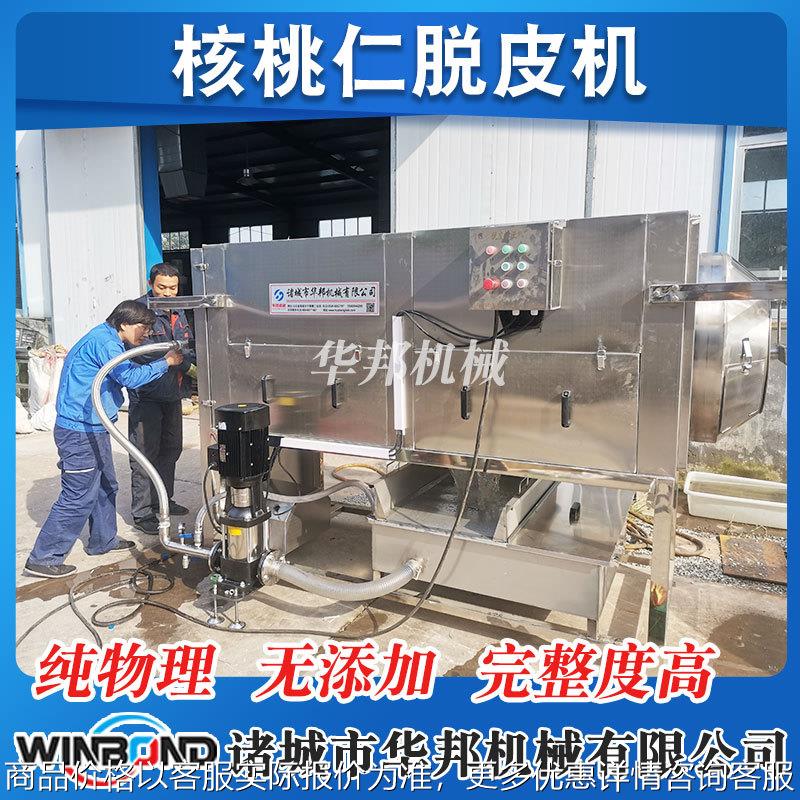 核桃仁去皮机 核桃油加工用去皮设备 不锈钢核桃仁去皮机厂家图片