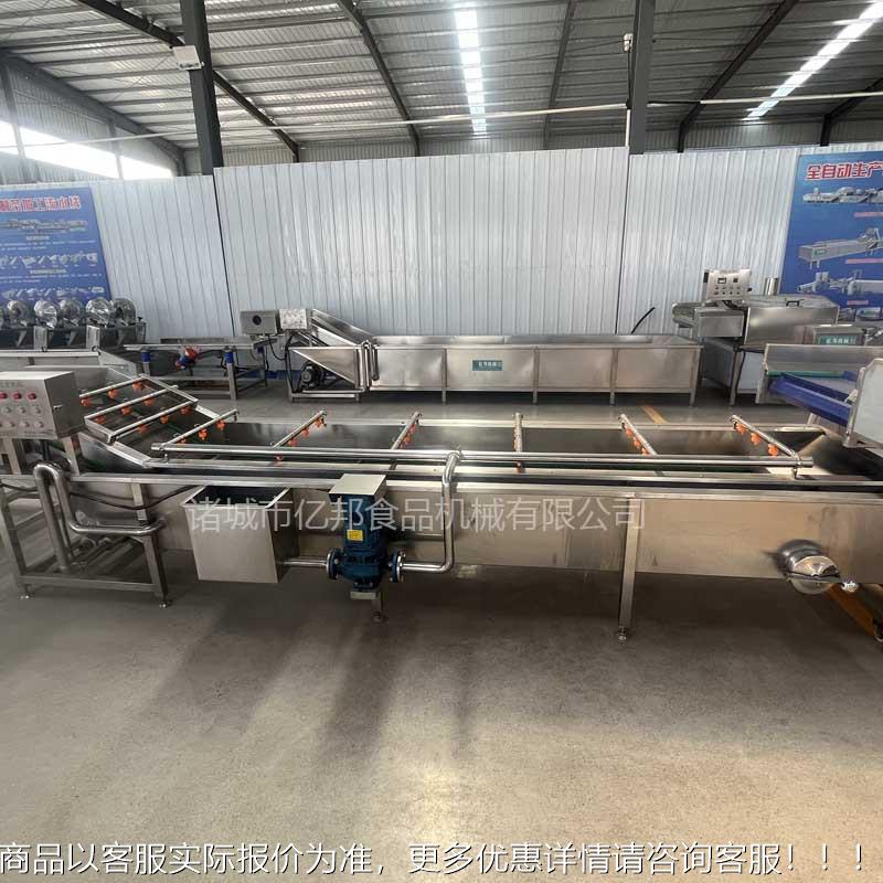 全自清动果蔬泡清洗 GXE大气机姜萝卜不锈钢洗设备 白菜清洗线