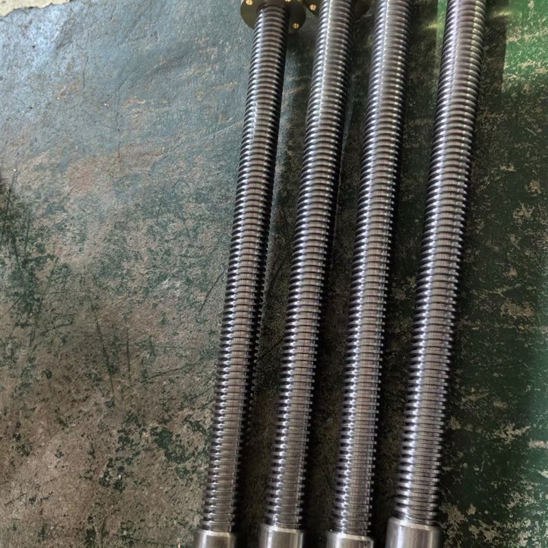 梯形丝杆螺杆不锈m钢丝杆螺杆加工定制多头t型丝杆长丝杆带母